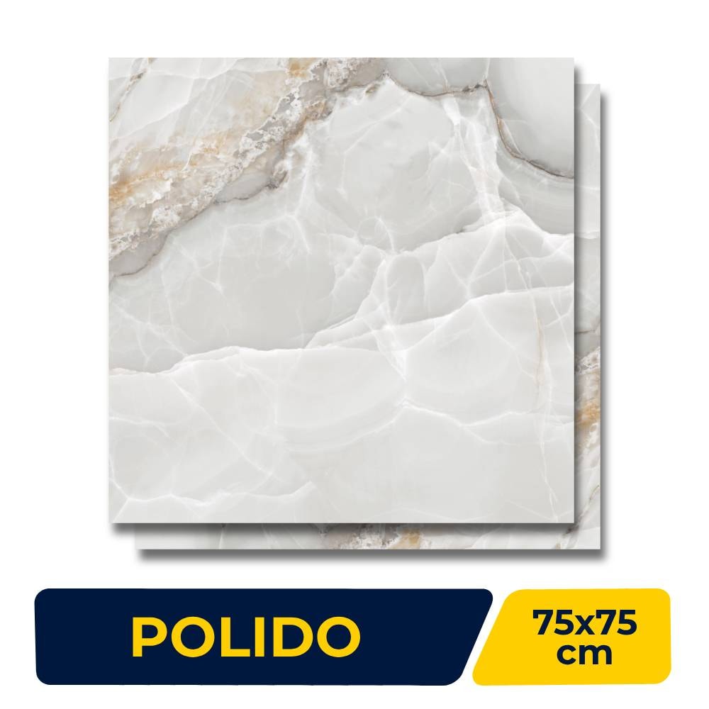 PISO KARINA 75X75 POLIDO 75037 BRUMA CINZA 2,23M