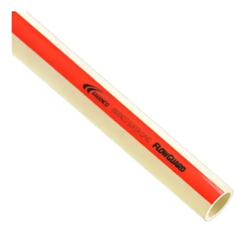 TUBO AGUA QUENTE CPVC AMANCO 22MM AQUATHERM