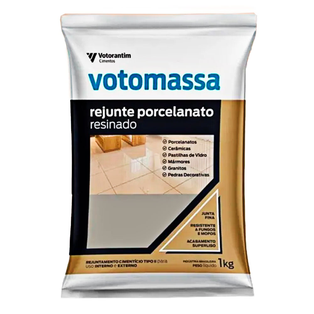 REJUNTE VOTOMASSA RESINADO 1KG CINZA PLATINA
