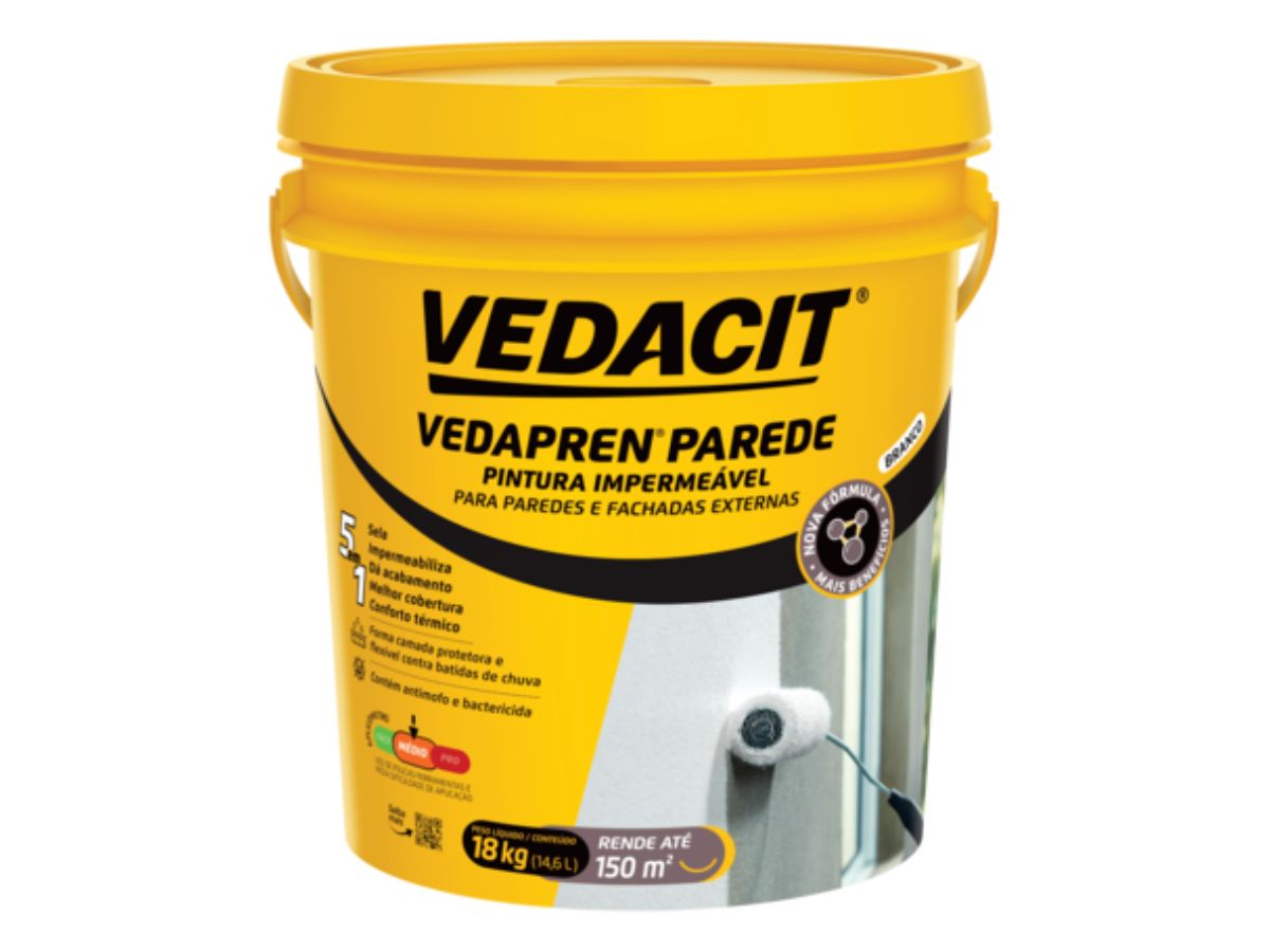 TINTA IMPERMEABILIZANTE VEDACIT VEDAPREN PAREDE 18KG