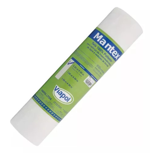 TELA VIAPOL MANTEX 15CM X 5M REFORÇO TRINCA