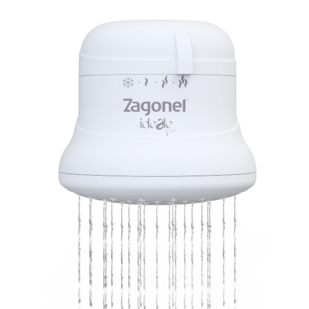 CHUVEIRO ZAGONEL IDEALE 4 TEMPERATURAS BRANCO 127V/5500W