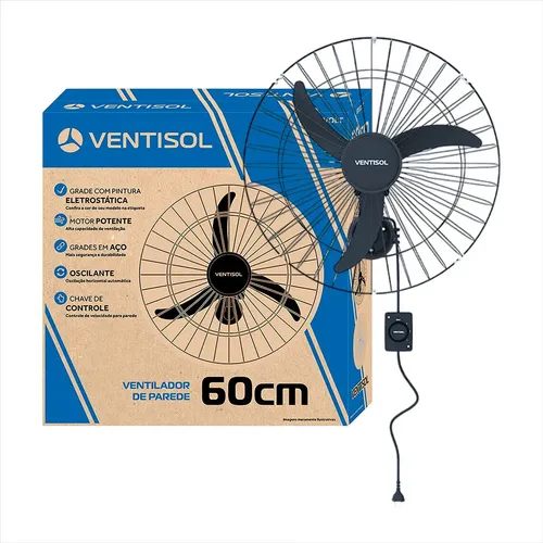 VENTILADOR PAREDE VENTISOL 60CM BIVOLT