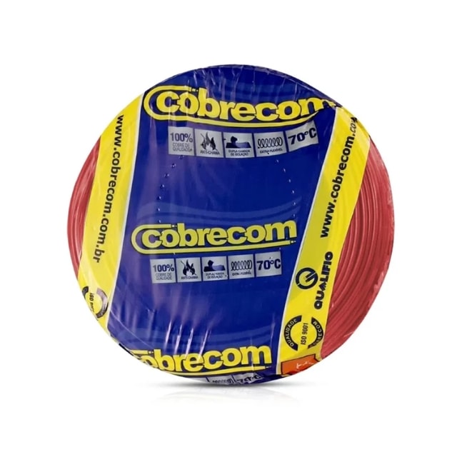 CABO FLEXIVEL METRO 750V 02,5MM VERMELHO