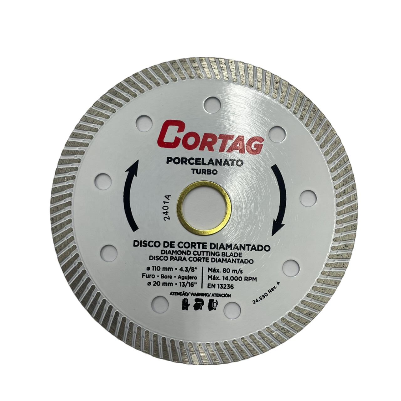 DISCO DIAMANTADO 110MM 4.1/2 CORTAG PORCELANATO