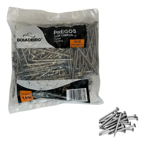 PREGO 19X36 POLIDO 1KG