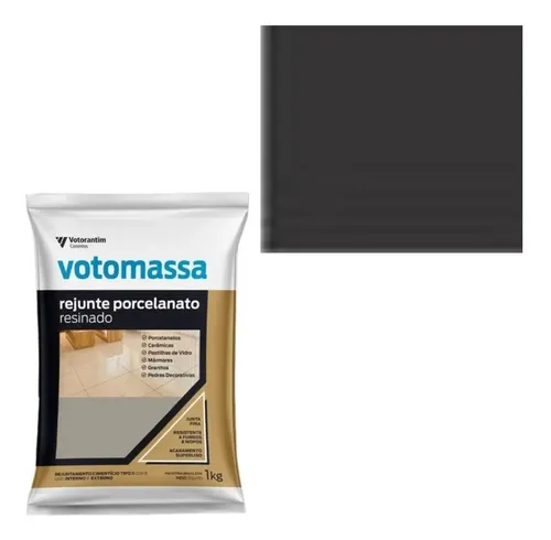 REJUNTE VOTOMASSA RESINADO 1KG PRETO