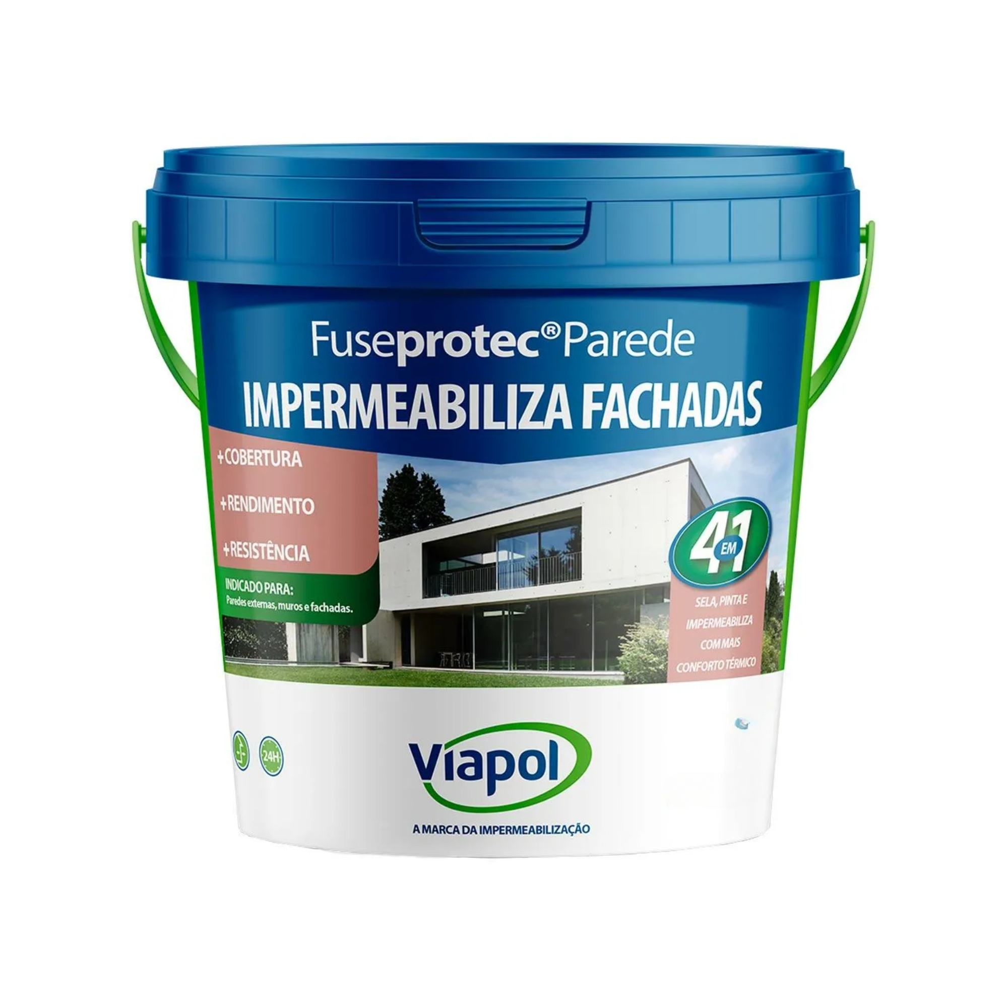 TINTA IMPERMEABILIZANTE VIAPOL FUSEPROTEC PAREDE 3,6KG