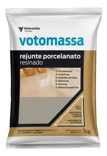 REJUNTE VOTOMASSA RESINADO 1KG MARROM