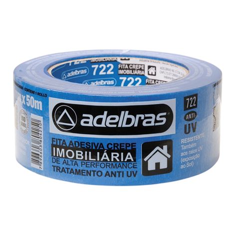 FITA CREPE 48MMX50M ADELBRAS AZUL