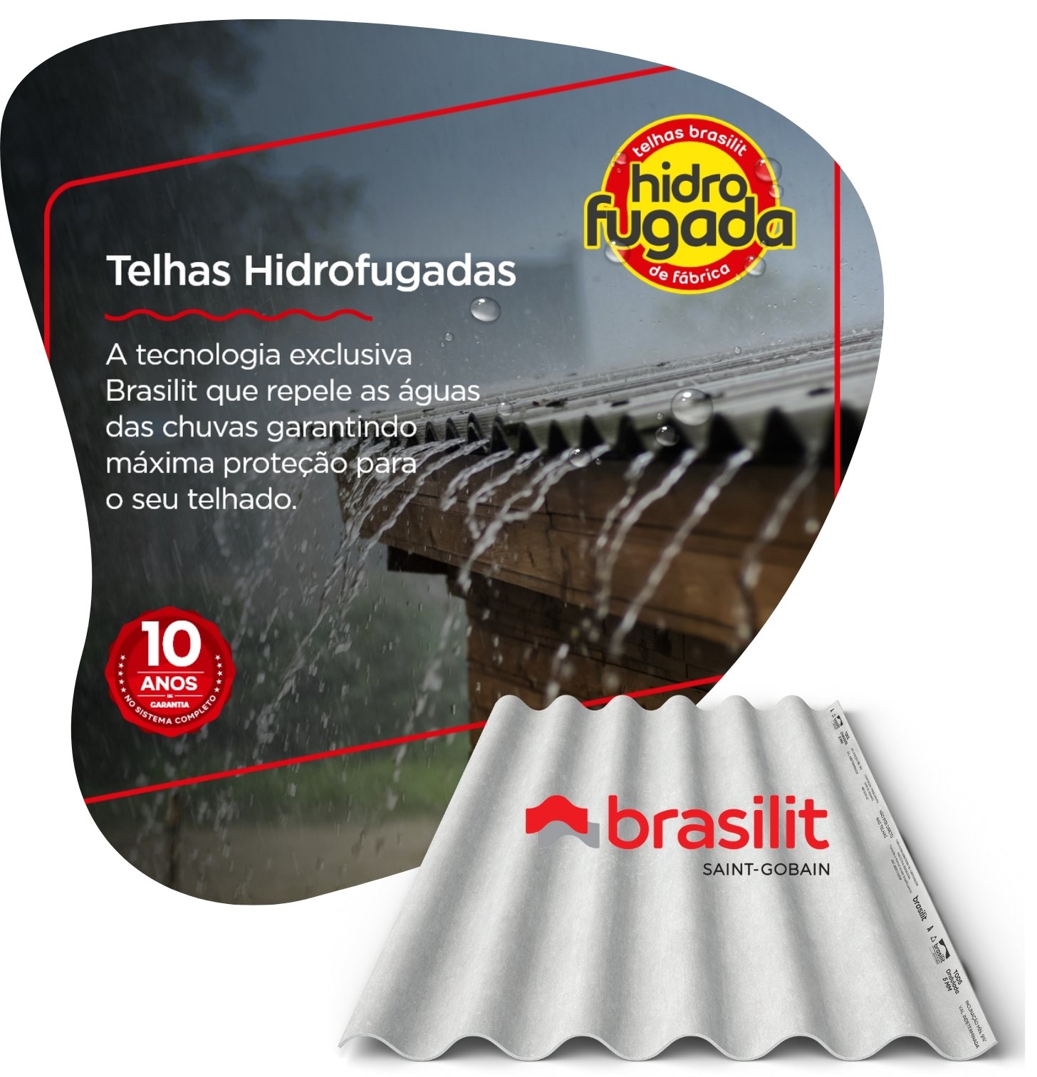 TELHA FIBROCIMENTO 2.44X1.10 6MM SEM AMIANTO