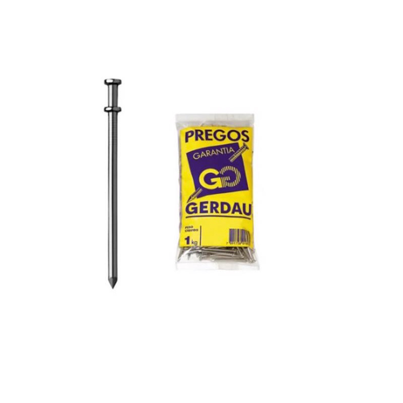 PREGO 18X27 POLIDO 1KG CABECA DUPLA