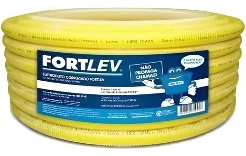 CONDUITE FORTLEV AMARELO 32MM 1 25M