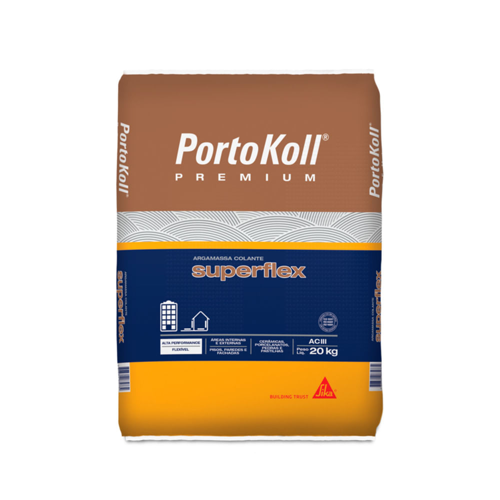 ARGAMASSA PORTOKOLL 20KG AC-III SUPERFLEX CINZA