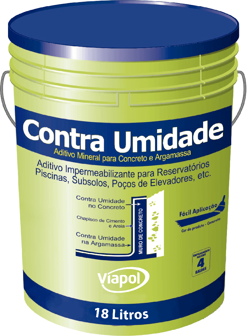 IMPERMEABILIZANTE VIAPOL CONTRA UMIDADE 18L