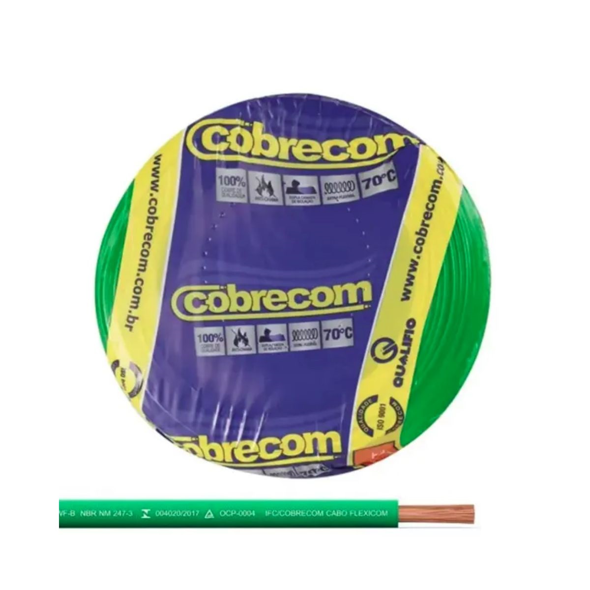 CABO FLEXIVEL METRO 750V 02,5MM VERDE