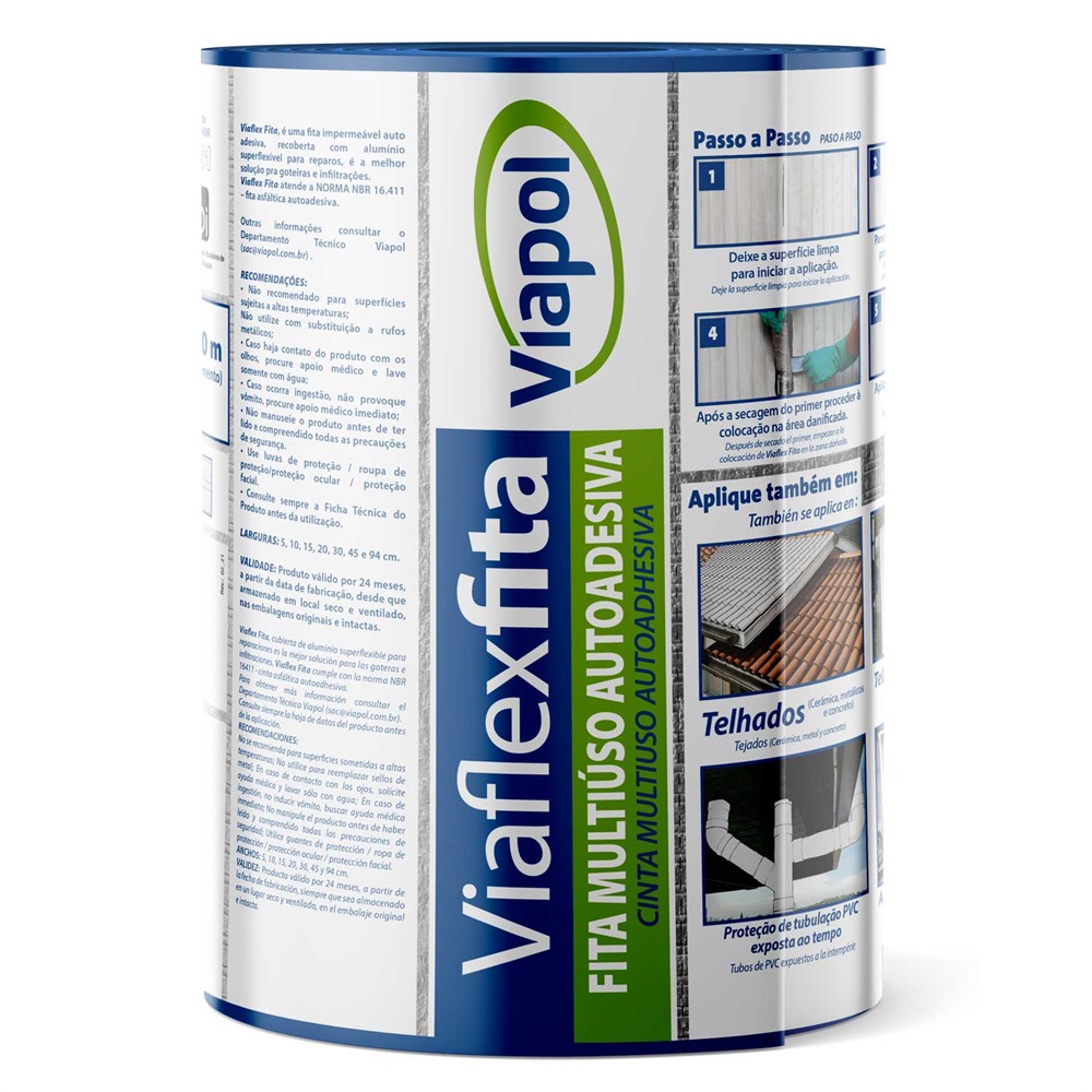 FITA IMPERMEABILIZANTE VIAPOL 20CM 10M