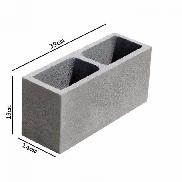 BLOCO ESTRUTURAL CONCRETO 14X19X39