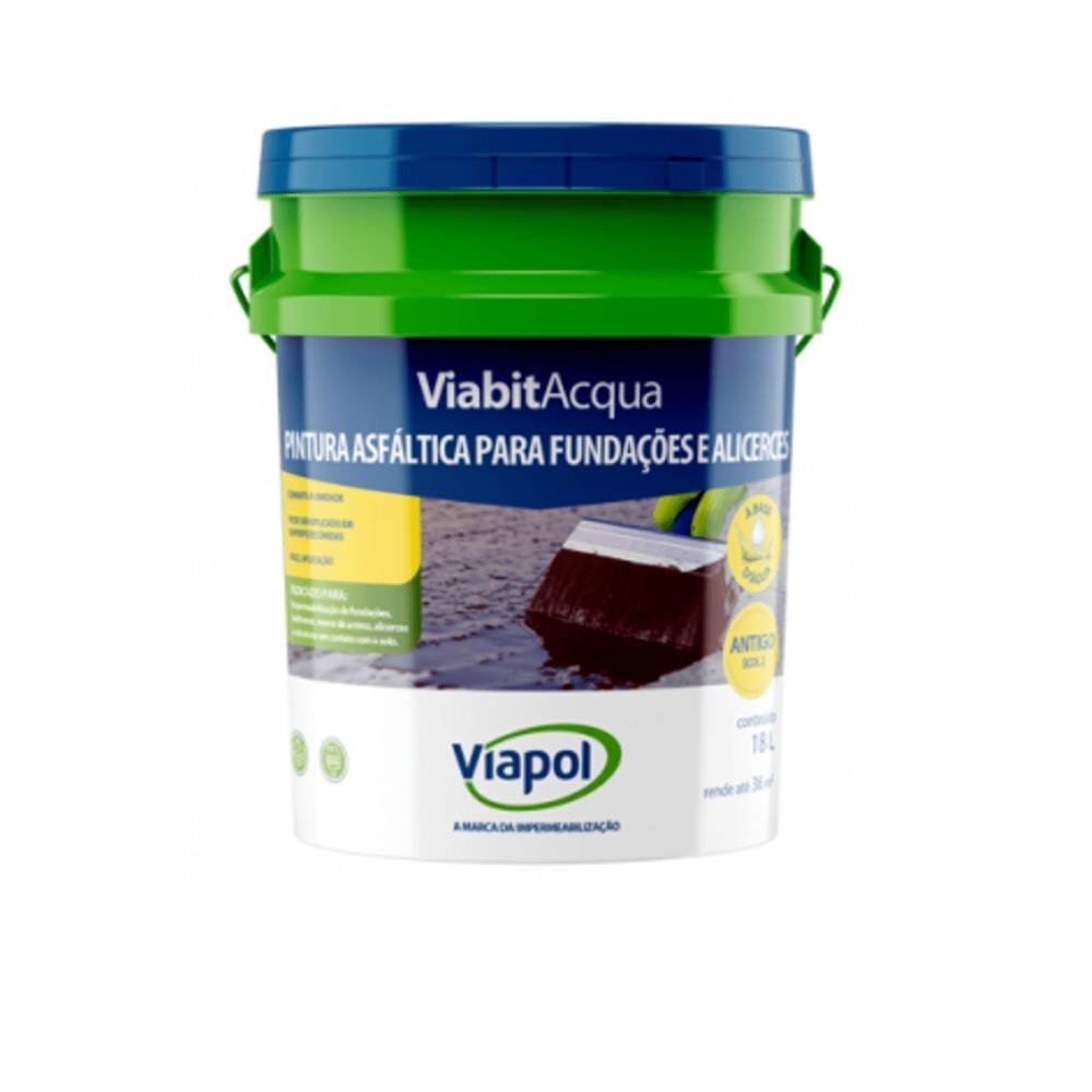 TINTA ASFALTICA VIAPOL VIABIT ACQUA 18L