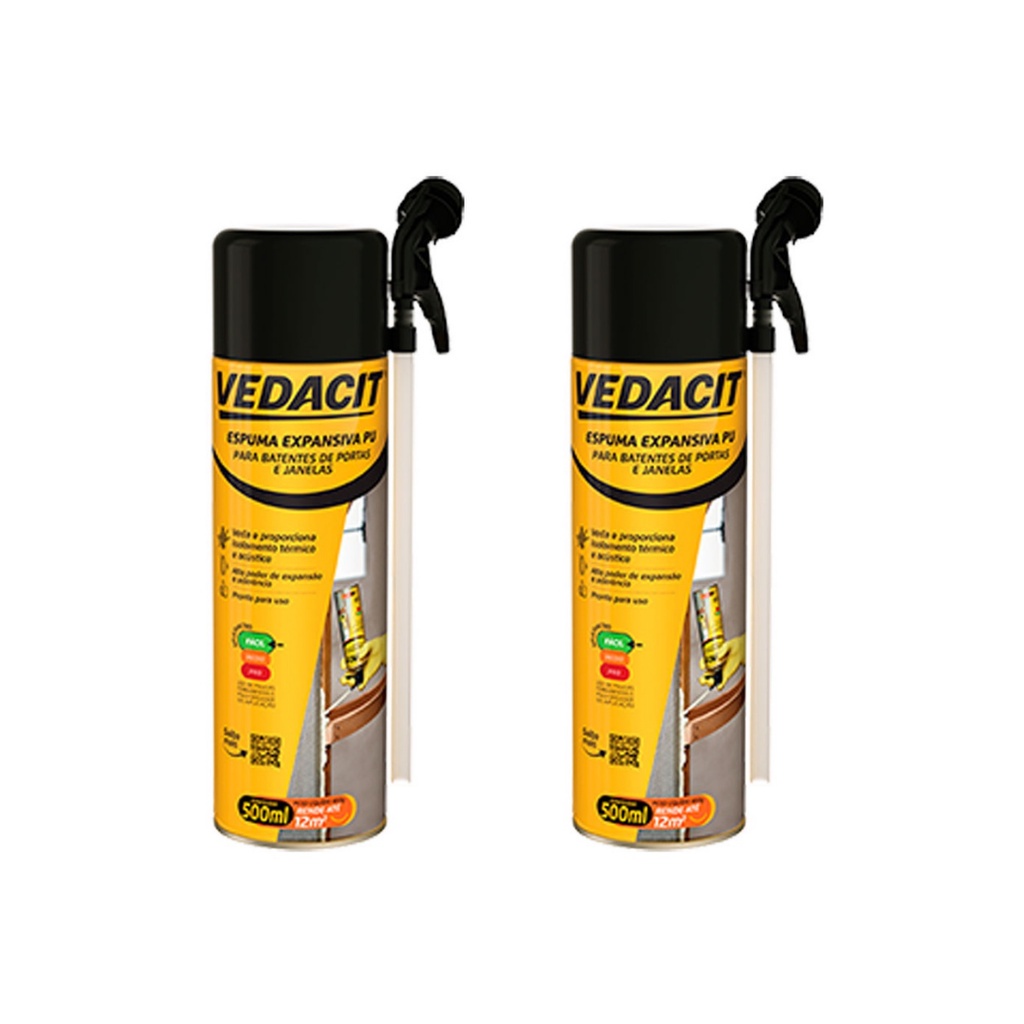 ESPUMA POLIURETANO VEDACIT EXPANCIT 500ML/490G